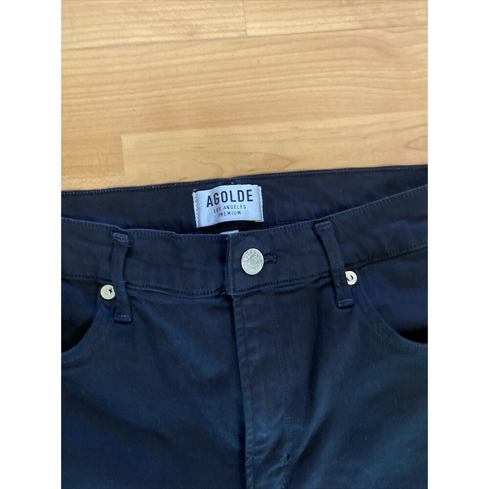 AGOLDE Filter Free Jeans Pants Black Skinny Leg Mid-Rise Women's -Size 30 - Picture 3 of 9